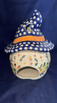 Vena Festive Fall Luminary Pumpkin with Hat - Shape: 547 - Pattern: Festive Fall (CU497)