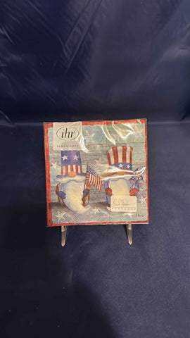 Fourth of July Gnome Cocktail Napkins