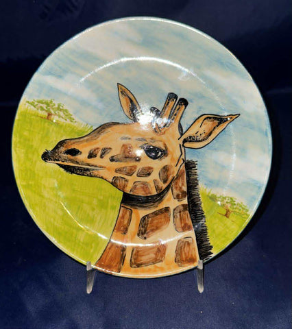 Giraffe LE Dessert Plate - Pattern: Giraffe