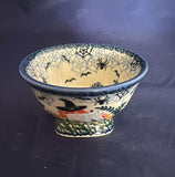 Galia Halloween at Night Small Pedestal Bowl - Shape: MK11 - Pattern: Halloween at Night