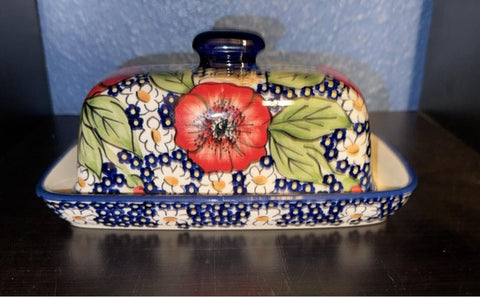 Isabel Butter Dish - Shape: M-074 - Pattern: Isabel (IM02)