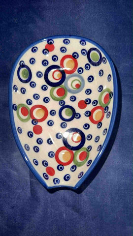 Manufaktura Oh! Happy Spoon Rest - Shape: P-093 - Pattern: Oh! Happy (AS38)