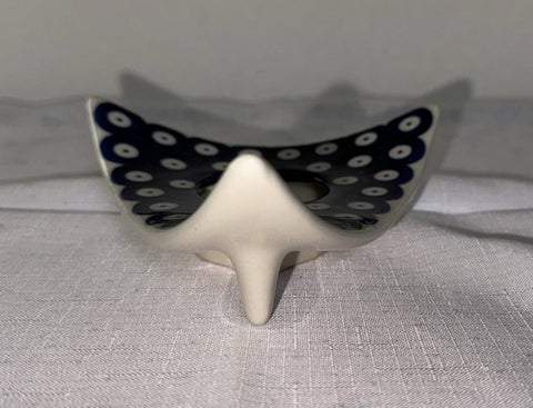 Owls Eye Triangle Candle Holder