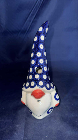 Ceramika Zebra Owls Eye Luminary Gnome