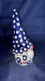 Ceramika Zebra Owls Eye Luminary Gnome