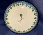 Peacock Feather B91 Bowl - Shape: B91 - Pattern: Peacock Feather (2218X)