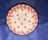 Pink Peppercorn Small Scalloped Bowl - Shape: 023 - Pattern: Pink Peppercorn (2387X)
