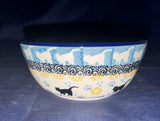 Ceramika Artystyczna Playful Kitty Ice Cream Bowl - Shape: 017 - Pattern: Playful Kitty (2153)