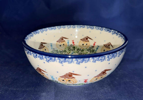 Ceramika Artystyczna Pumpkin Scarecrow Small Bowl - Shape: C94 - Pattern: Pumpkin Scarecrow (1483X)