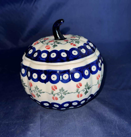 Zaklady Red Acorn Jar with Lid - Shape: GU1777 - Pattern: Red Acorn