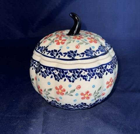 Zaklady Red Daisy Jar with Lid - Shape: GU1777