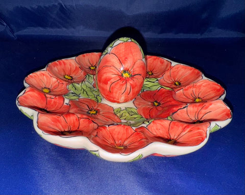 Red Poppy Egg Tray - Factory: Zebra