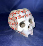 Halloween Andy Red Heart Luminary Skull