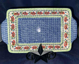 Ceramika Artystyczna Ring of Poppies Large Rectangular Baker - Shape: A59 - Pattern: Ring of Poppies (3219X)