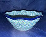 Sea Daisy Small Wavy Bowl - Shape: 691 - Pattern: Sea Daisy (2252)