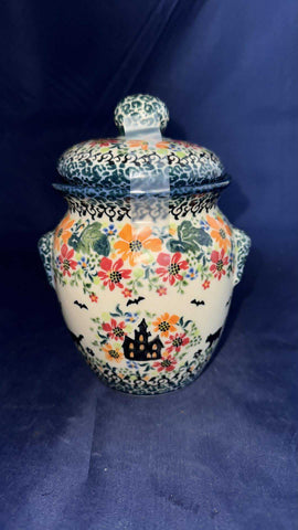 Galia Spooky Castle Canister - Shape: PJ03 - Pattern: Spooky Castle