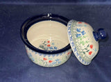 Ceramika Artystyczna Spring Bouquet 5" Jar with Lid - Shape: 496 - Pattern: Spring Bouquet (2903)
