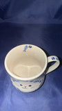 Moja Blue Cat Straight Mug with Fish and Paws Unikat