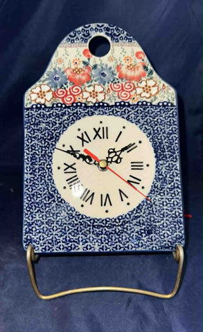 Manufaktura Sweet Pea Cutting Board Clock - Shape: Z145 - Pattern: Sweet Pea (EO38)