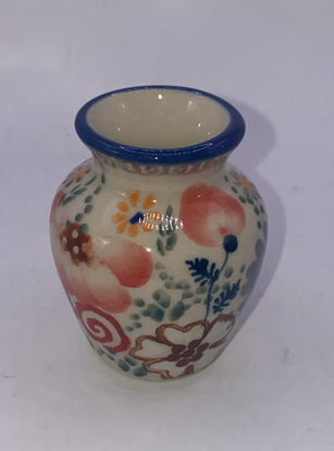 Sweet Pea Mini Vase - Shape: D-046 - Pattern: Sweet Pea (EO38)