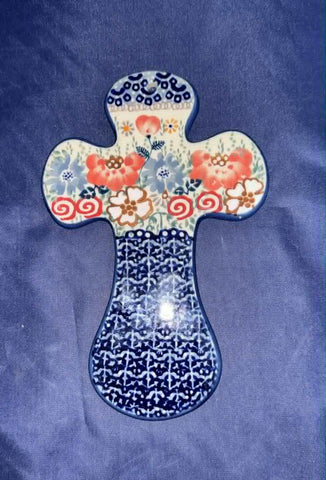 Sweet Pea Wall Cross - Shape K-062 - Pattern Sweet Pea (EO38)