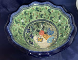 Ceramika Artystyczna U2211 Large Berry Bowl with Plate
