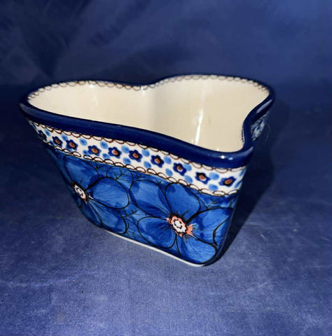 Ceramika Artystyczna U408 Heart Bowl - Shape: 081 - Pattern: U408