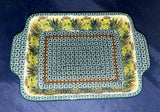Ceramika Artystyczna U4329 Rectangular Baker with Handles - Shape: A39 - Pattern: U4329