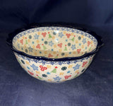 Ceramika Artystyczna U4858 7" Ruffled Bowl - Shape: 288 - Pattern: U4858