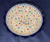 Ceramika Artystyczna U4858 7" Ruffled Bowl - Shape: 288 - Pattern: U4858