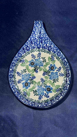 Ceramika Artystyczna Wisteria Handled Spoon Rest - Shape 174 - Pattern Wisteria (1865)