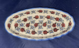 Ladybug Oval Baker - Pattern: Ladybug