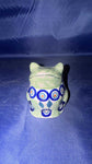 Peacock Sitting Frog Figurine - Pattern 54