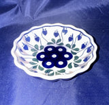 Ceramika Artystyczna Bleeding Heart 5" Scalloped Fluted Bowl - Shape: 971 - Pattern: Bleeding Heart (3770X)