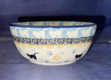 Ceramika Artystyczna Cats in the Moonlight Ice Cream Bowl - Shape: 017 - Pattern: Cats in the Moonlight (2153)