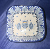 Ceramika Artystyczna U4873 Small 4" Square Bowl - Shape: 428 - Pattern: U4873