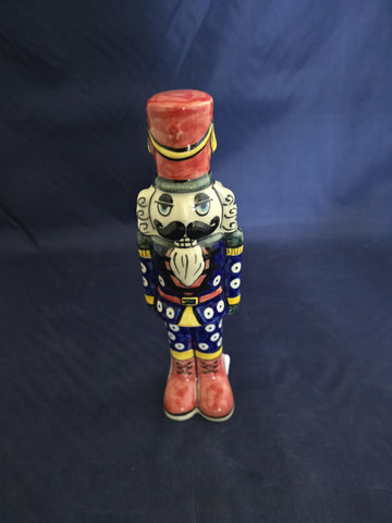 Vena Medium Nutcracker - Owls Eye with Red Helmet & Boots Figurine