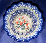 Ceramika Artystyczna Coral Bell Small Ruffled Bowl - Shape 916 - Pattern Coral Bell (1437)