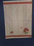 Polish Linen Red Poppy Tea Towel - 18 by 24 Inches