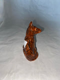 Wolf Figurine - Pattern Brown