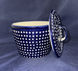 Manufaktura Blue Elegance Container with Lid - Shape: P-159 - Pattern: Blue Elegance (70MI)