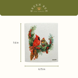 Cardinal Couple Swedish Dishcloth | Sponge Cloth