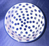 Ceramika Artystyczna Polka Dot Delight Ice Cream Bowl - Shape: 017 - Pattern: Polka Dot Delight (61X)