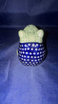 Blue Elegance Frog Figurine - Pattern - 70MI