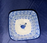Ceramika Artystyczna Henny Penny Small Square Bowl - Shape: D11 - Pattern: Henny Penny (2597X)