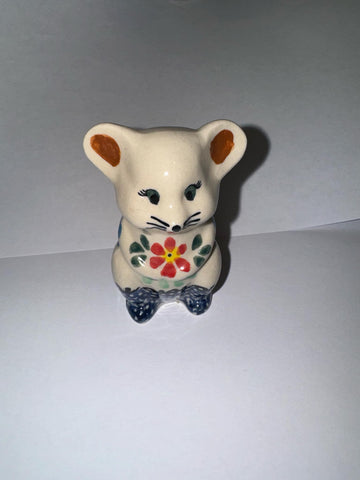 Childs Flower Mouse Figurine - Pattern Childs Flower