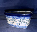 Ceramika Artystyczna Tiny Vines Heart Dish - Shape: A45 - Pattern: Tiny Vines (1822X)