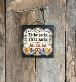 Zicke zacke, zicke zacke, hoi, hoi, hoi, Prost: Pretzel with Flowers