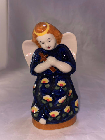 Waterlily Praying Angel Figurine  - Pattern Waterlily
