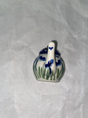 Blue Flower Teapot Hook - Shape W-009 - Pattern Blue Flower